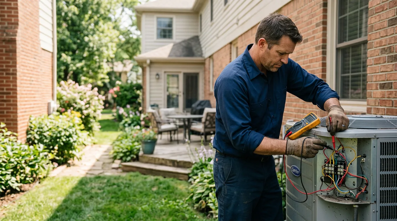 HVAC technician working near Wolbach, NE